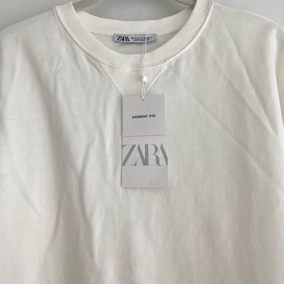 Zara short sleeve interlock sweatshirt - Picture 6 of 16